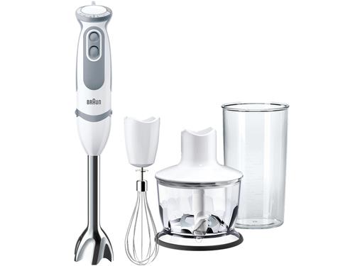 BRAUN Frullatore a immersione Braun MQ5035 con bicchiere e tritatutto 750 W bianco e grigio